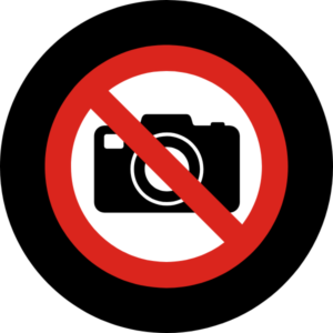 No Photography Sign
