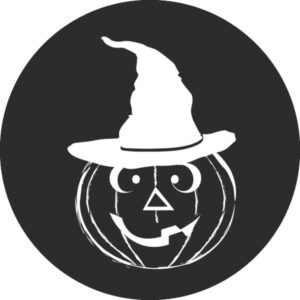 Pumpkin With Witch Hat