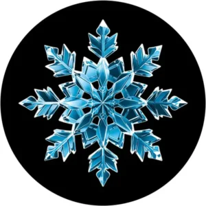Dark Blue Snowflake