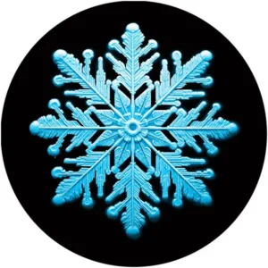 Light Color Blue Snowflake